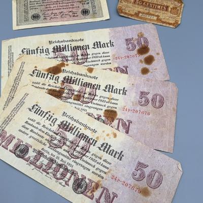Historic Banknotes from Post-WWI Europe