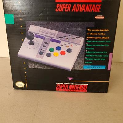 Nintendo Super Advantage Joystick For The Super Nintentdo And 3 Super Nintendo Games