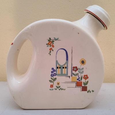 Ceramic Hand Warmer with Colorful Floral and Window Design