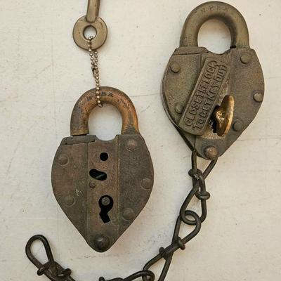 Lock, Stock, and Key – Antique Padlocks with Chains