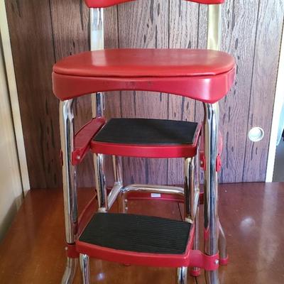Cosco Red Stool Chair