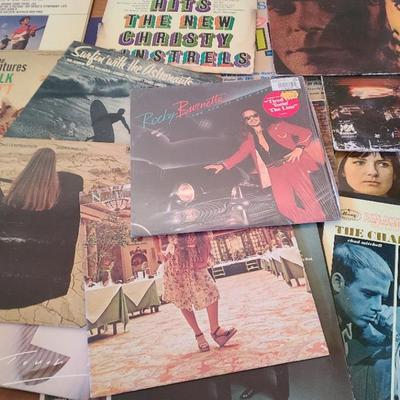 Eclectic Vinyl Record Lot – Folk, Pop, and Classics
