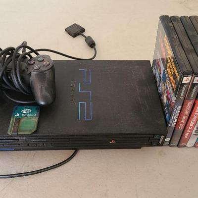 Playstation 2 With 6 Games 1 Controller And 1 8MB Memory Card