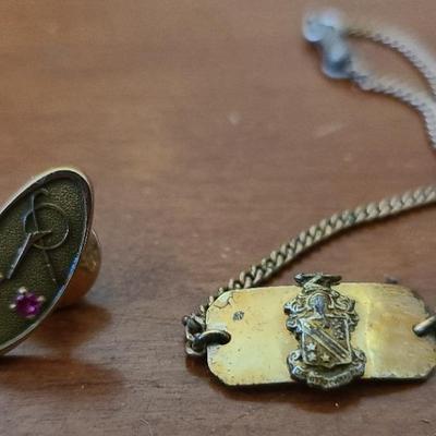 Gold Filled Pin And Bracelet 