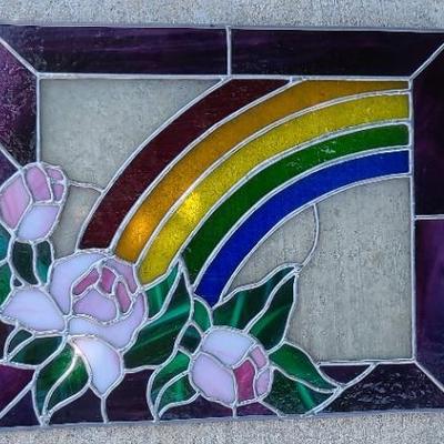 Stained Glass Stunner - A Spectrum Of Colors In A Sun-Catching Composition 