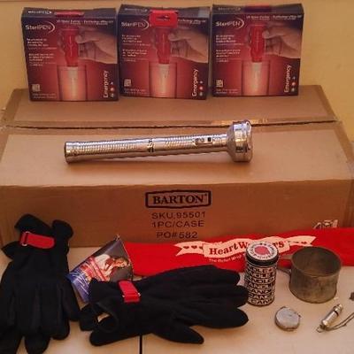 Let's Go Camping - Barton Gas Stove (NIB), Lazer Light Flash Light, Compass & More