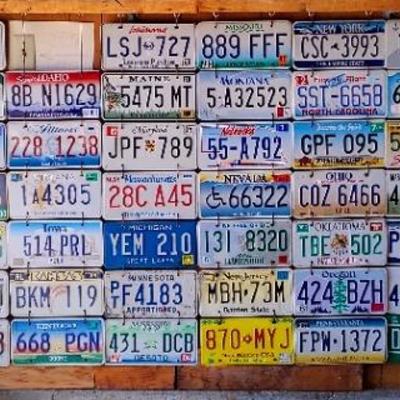 License Plates Complete Set - All 50 States plus Additional
