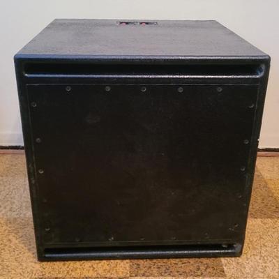 Black Dual-Input Speaker Subwoofer Cabinet