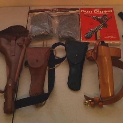 Leather Gun Holders, Toy Pistol & More