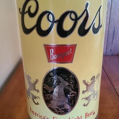 Coors Banquet Trash Can