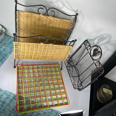 Lot Of Wire Storage Organization Items