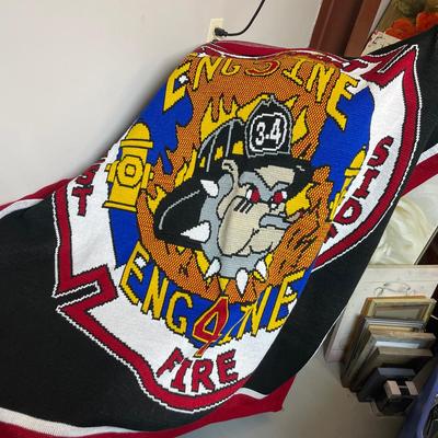 Bridgeport CT Fire Department Throw Blanket