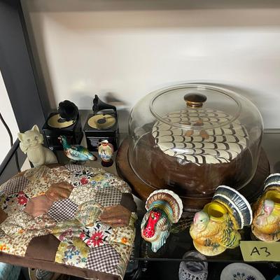 Lot of various Vintage Items Including A Faux Cake