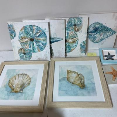 Lot Of Beach Themed Wall Art