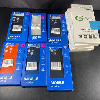 Lot Of Cell Phone Screen Protectors And Cases