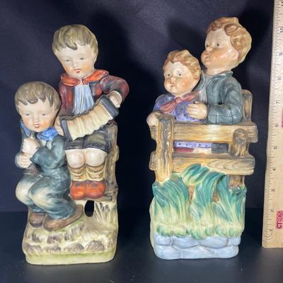 Pair Of Large Porcelain Figurines