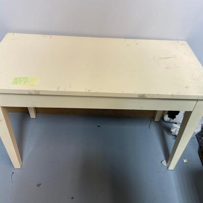 Off-white Piano Bench