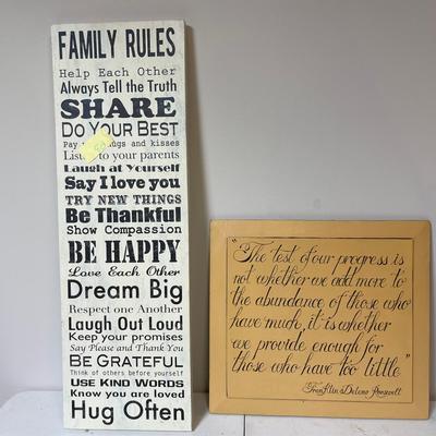 Two Pieces Of Wall Art