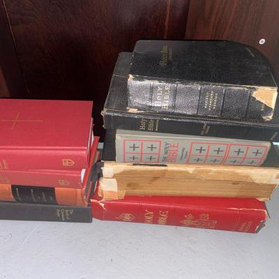 Lot Of Bibles A D Other Religious Books