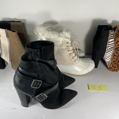 Lot Of 4 Pairs Of Women’s Boots Size 6