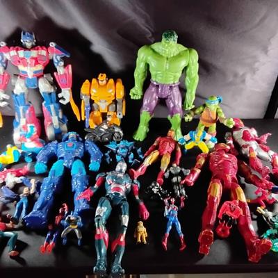 Lot Of Action Character Toys