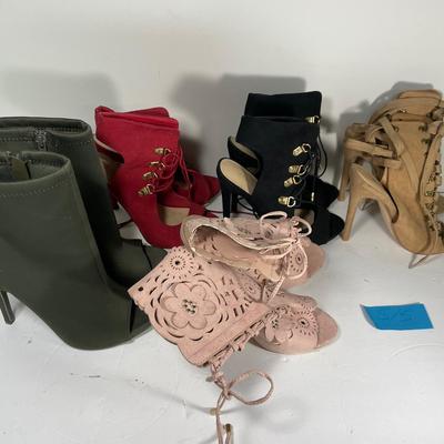 Lot Of 5 High Heels Size 6