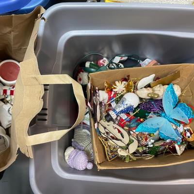 Lot Of Christmas Ornaments And Decor
