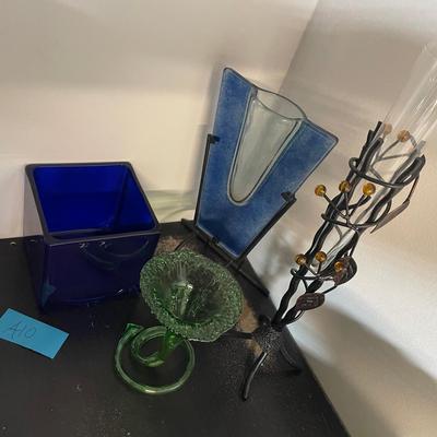 4 Glass And Metal Decor
