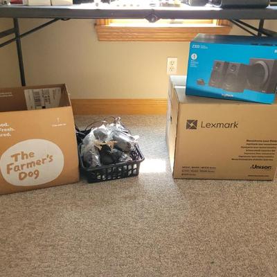 New In Box Speakers and Printer 