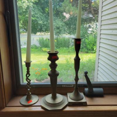 Sale Photo Thumbnail #109: Brass Candle Sticks