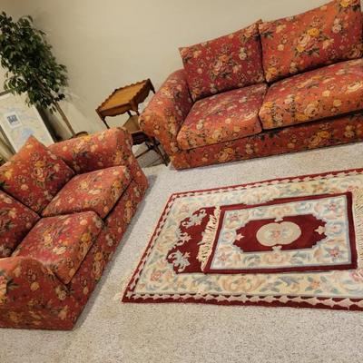 Sale Photo Thumbnail #122: Matching Floral Sofas 