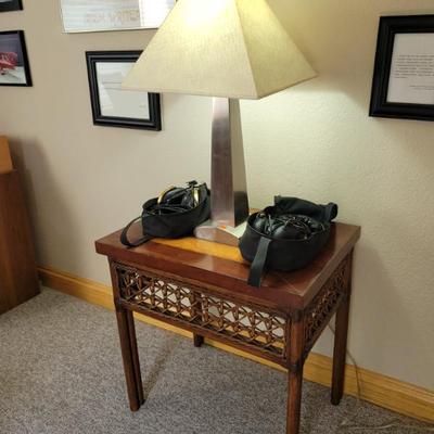 Sale Photo Thumbnail #25: Side table and Lamp 