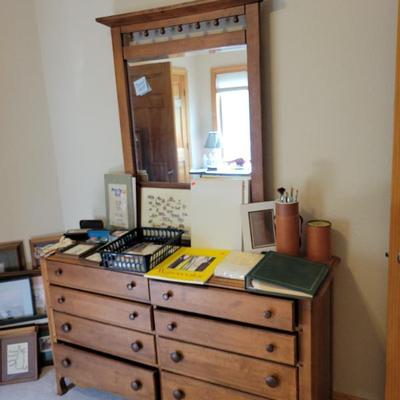 Sale Photo Thumbnail #31: Nice Dresser and Mirror / Matching Tall and Side Chest