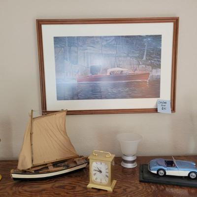 Chris Craft, Models and Bulova Clock 
