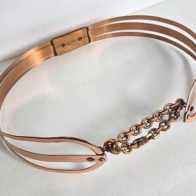 Renoir Vintage Copper Chain Belt – Size Small