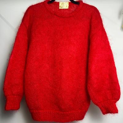 Fuzzi Wuzzi Carolyne Kouppis Mohair Handmade Knit Sweater