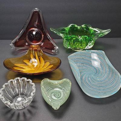 Art Glass: Murano Style, Mid-Century, Bohemian, Villeroy & Boch & More 
