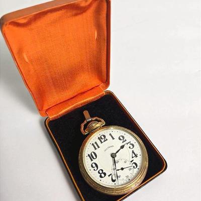 Illinois 60 Hour Bunn Special Railroad Pocket Watch