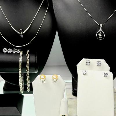 Sterling Silver Necklaces, Bracelets, Earrings, Ring