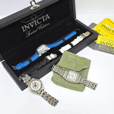 Judith Ripka, Caravelle By Bulova & Invicta In Box Women's Watches