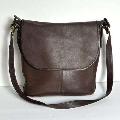 Coach Vintage Brown Leather Purse - 11x4x10"