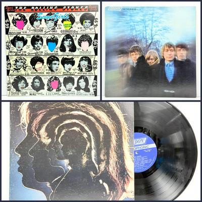Vintage Rolling Stones Vinyl Record – Some Girls, Between The Buttons, Hot Rocks 