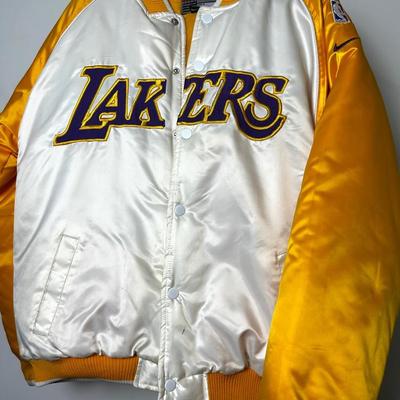 Vintage LA Lakers Nike Bomber Jacket - Size XL