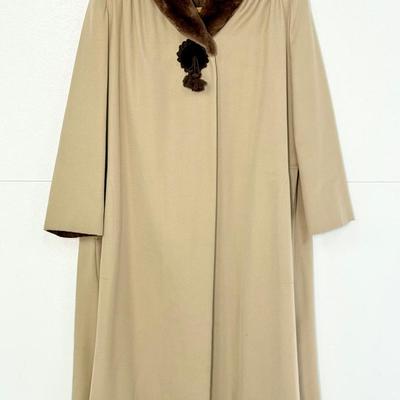 Valentino Boutique Swing Style Trench Coat Size 6