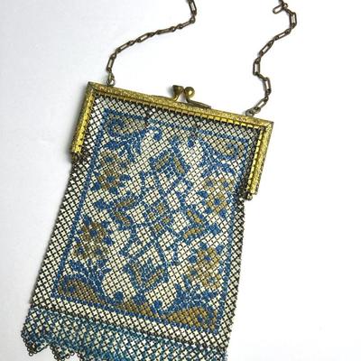 Vintage Art Deco Chainmail Metal Mesh Purse 