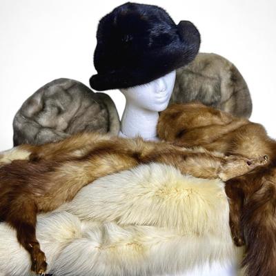 Vintage Fur Hats & Scarves 