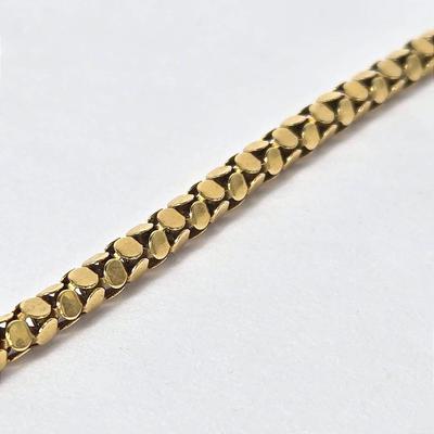 14K Gold 22" Popcorn Style Chain Necklace- Missing Clasp