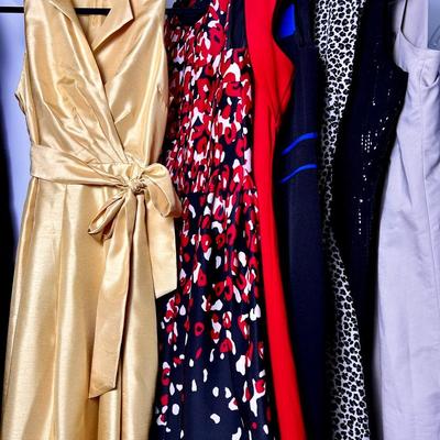 St John, Calvin Klein, Kasper & More Semi-Formal Dresses Size 10