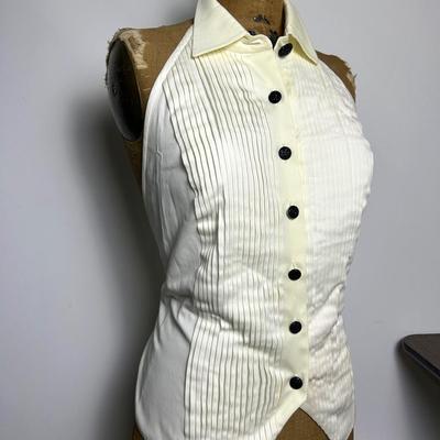 Griffith Gray St. John Made in Italy Cream Vest - Size 12