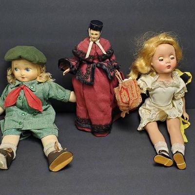 Dolls: Ada Odenrider Artist Doll, Georgene Girl Scout Doll, Madame Alexander Maggie Doll